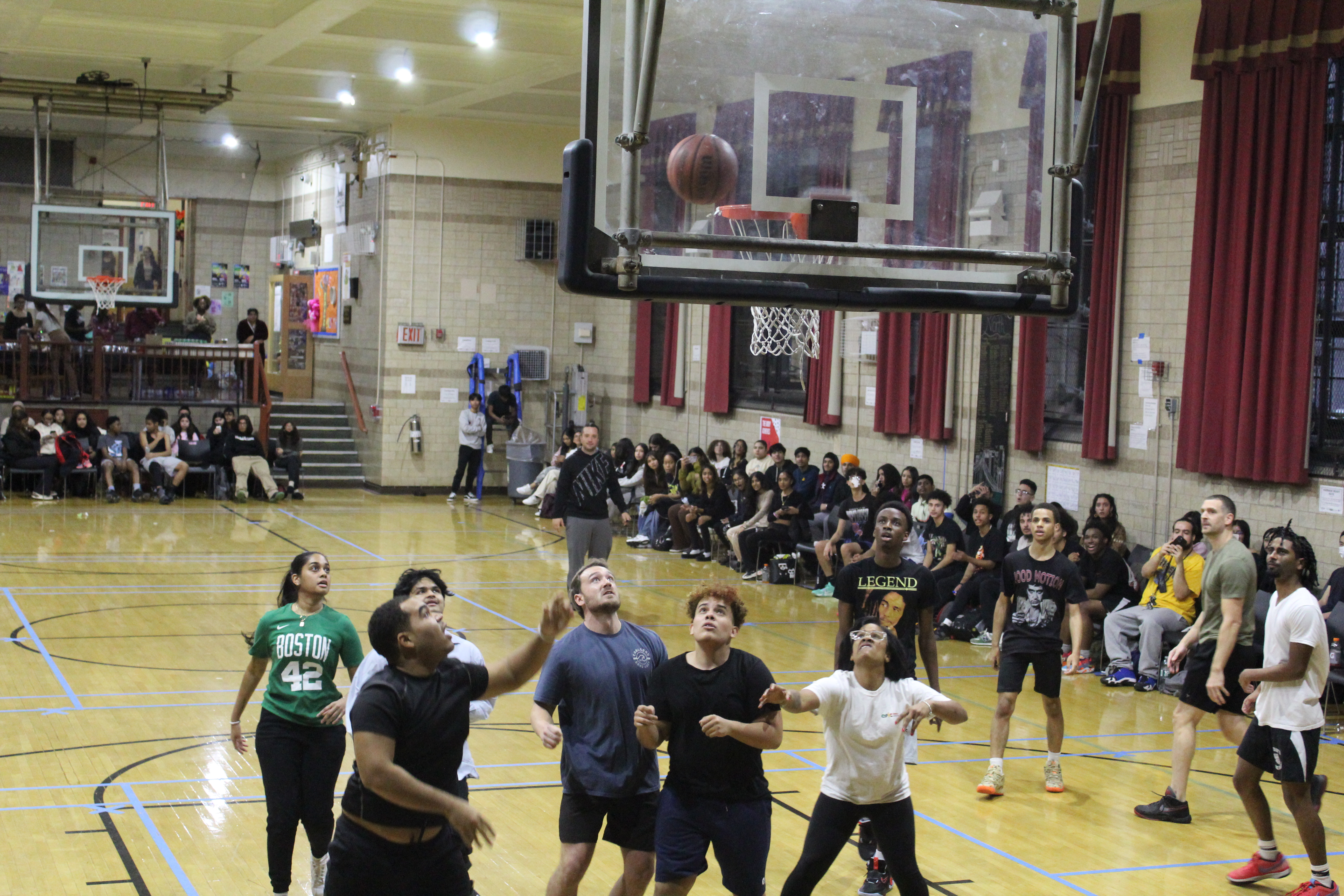 Seniors and teachers fight for the rebound